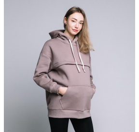 Warm maternity & nursing oversize hoodie