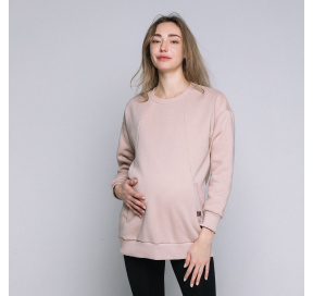 Warm maternity & nursing oversize sweatshirt